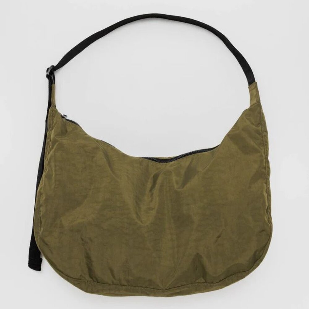 NWT Baggu Large Nylon Crescent Bag - Seaweed